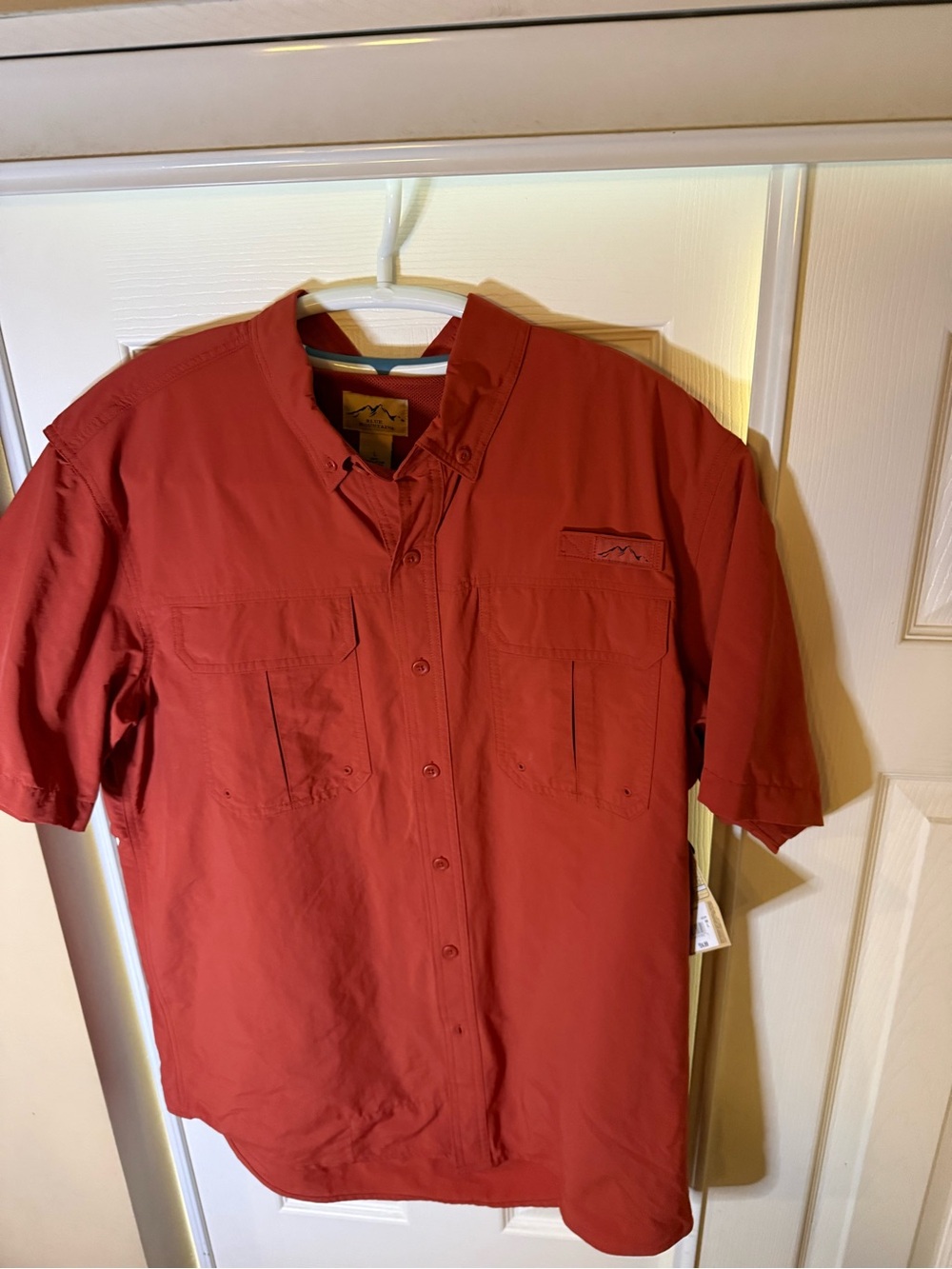 Men's Casual Button-Down Shirt in Rust Red by Royal Robbins